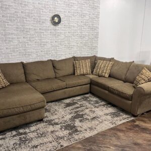 Brown Leather Sectional Sofa